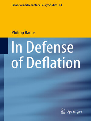 cover image of In Defense of Deflation